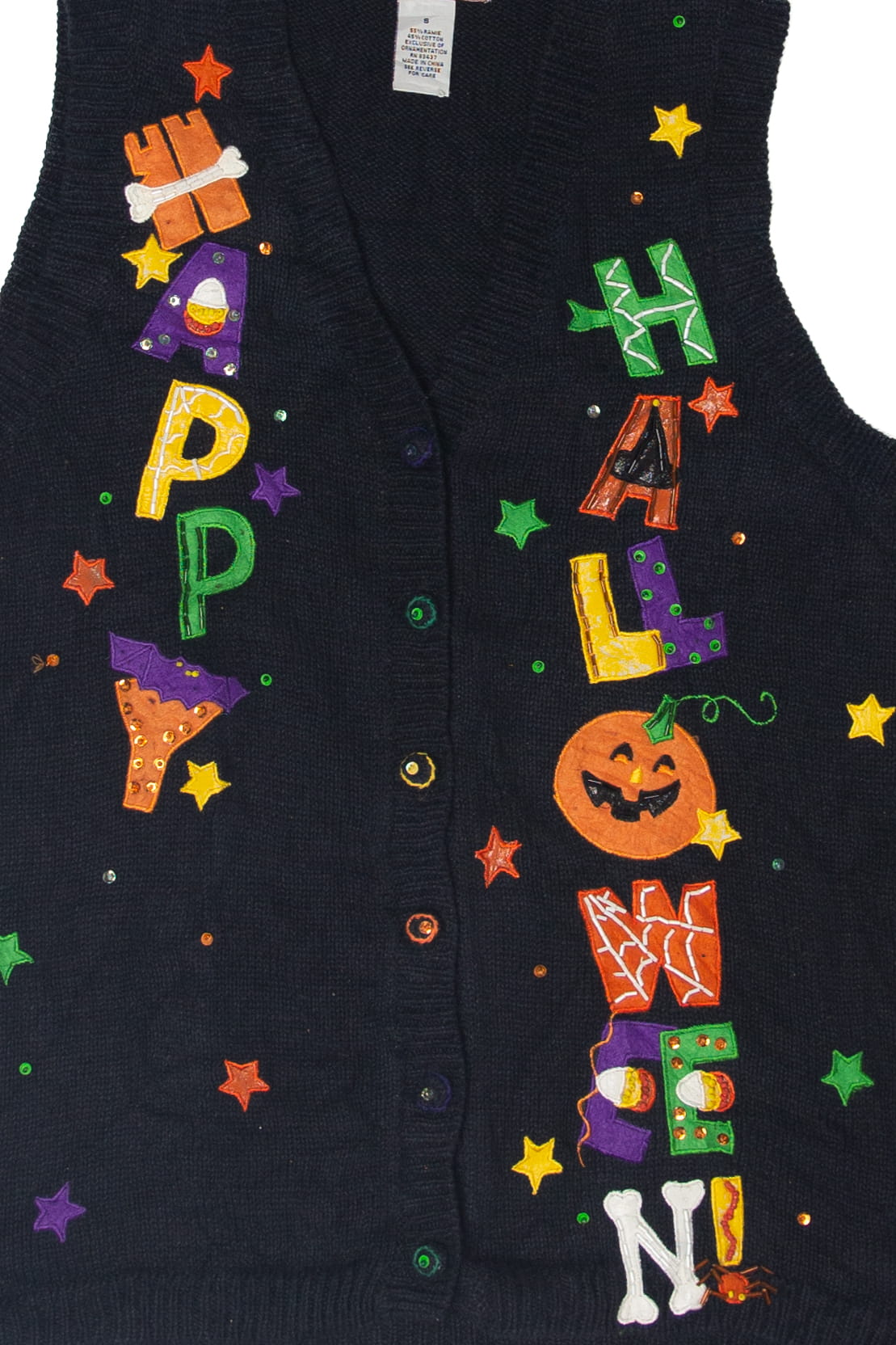Vintage Happy Halloween Vest (1990s)