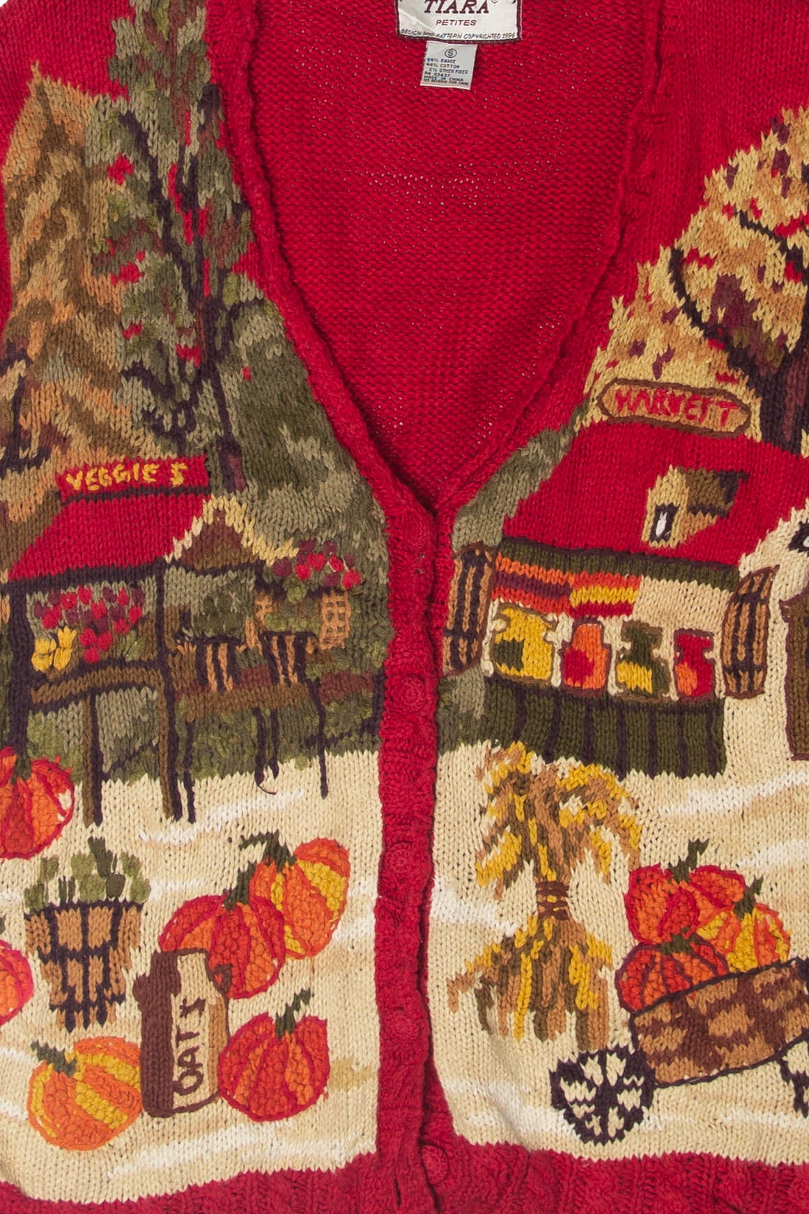 Vintage Tiara Market Autumn Harvest Sweater (1990s)