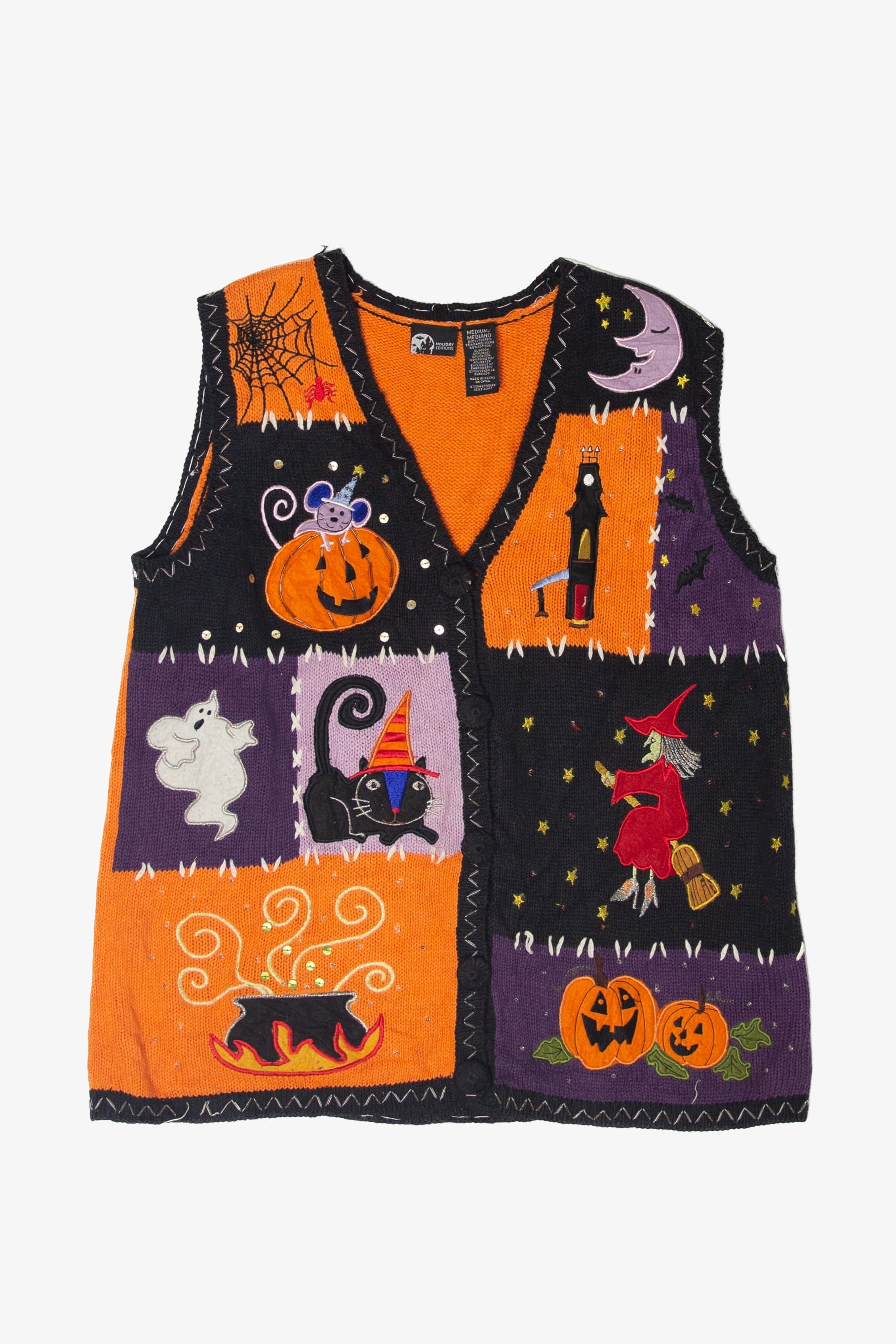 Vintage Holiday Editions Halloween Vest (1990s)