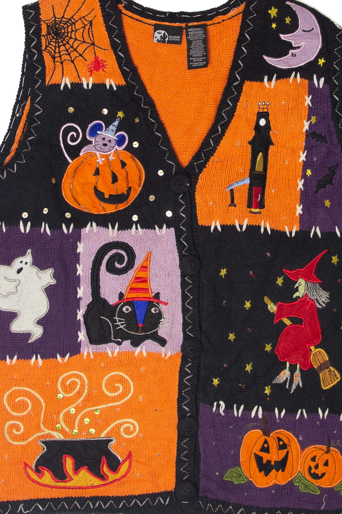 Vintage Holiday Editions Halloween Vest (1990s)