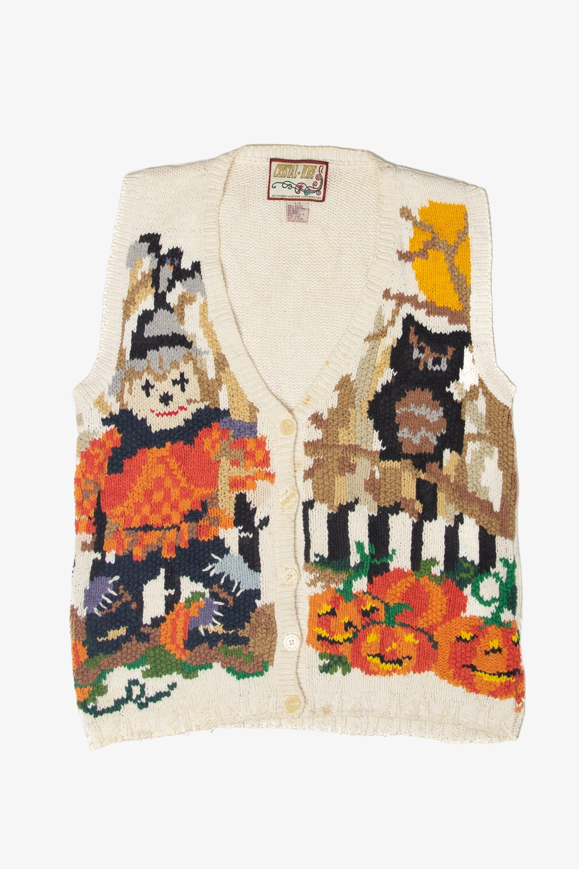 Vintage Crystal Kore Autumn Harvest Vest (1990s)