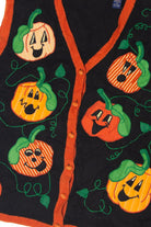 Vintage Happy Pumpkins Halloween Vest (1990s)