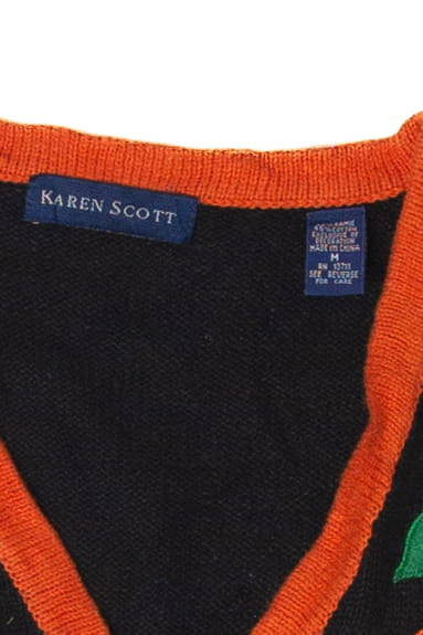 Vintage Happy Pumpkins Halloween Vest (1990s)