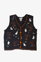 Vintage Ghosts Halloween Vest (1990s)