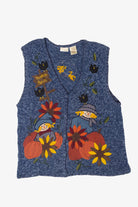 Vintage Pumpkin Patch Scarecrows Autumn Harvest Vest (1990s)