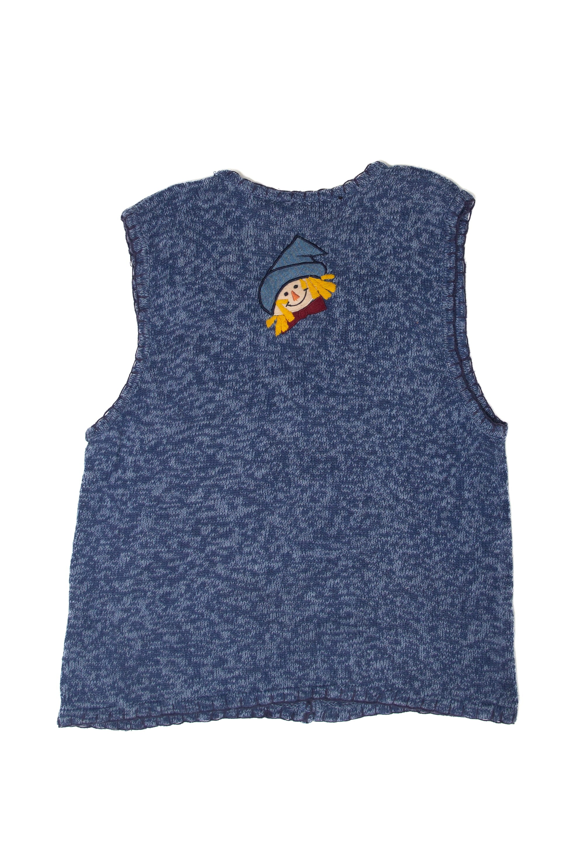 Vintage Pumpkin Patch Scarecrows Autumn Harvest Vest (1990s)