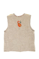 Vintage Scarecrows And Crows Halloween Vest (1990s)