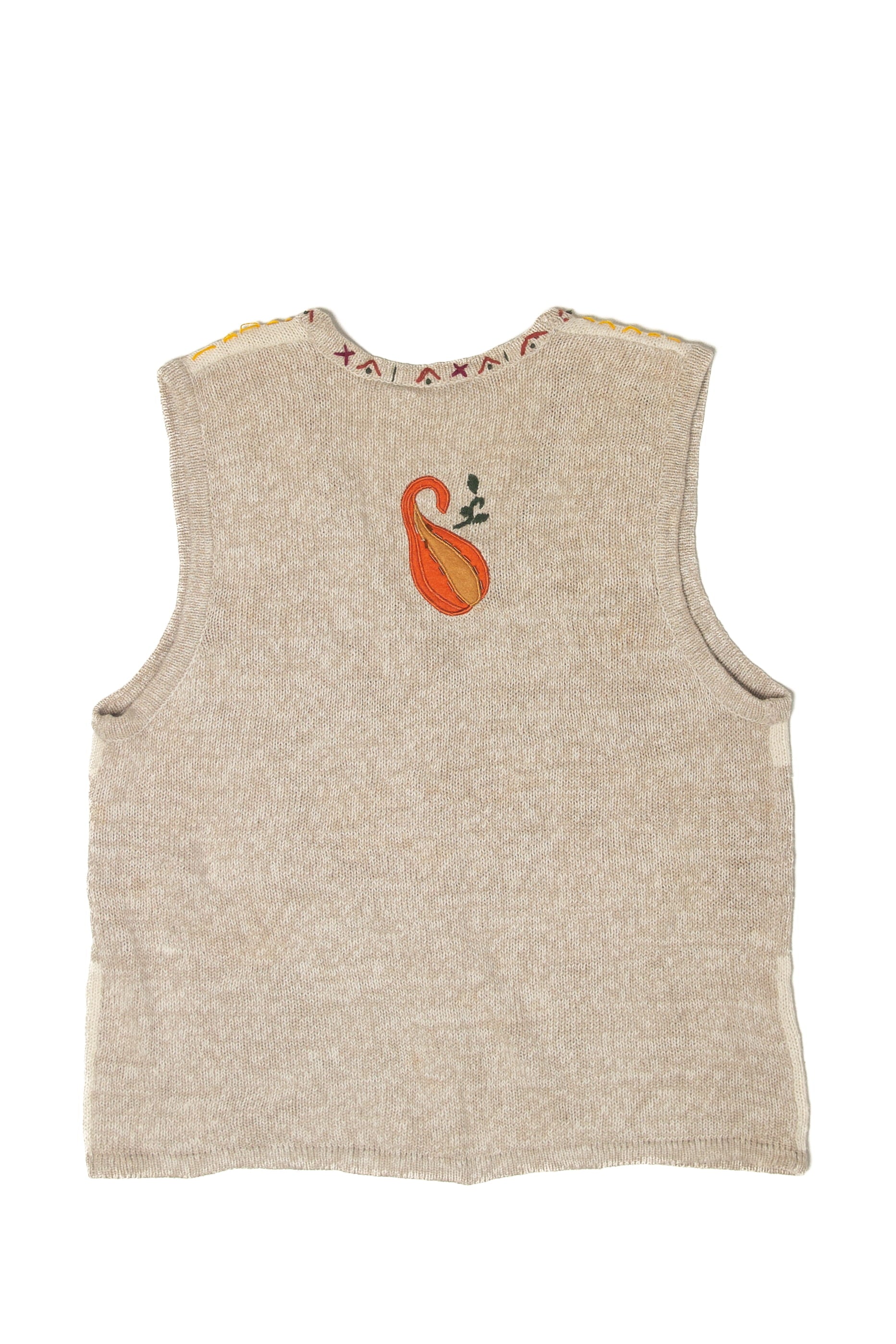 Vintage Scarecrows And Crows Halloween Vest (1990s)