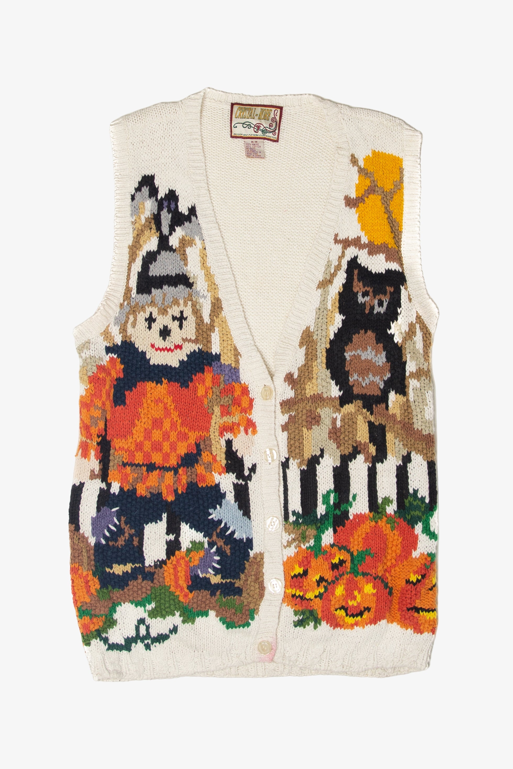 Vintage Crystal Kore Autumn Harvest Vest (1990s)