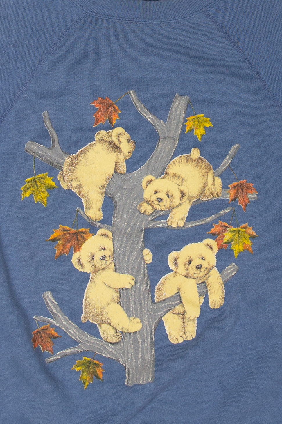 Vintage Bears In Tree Autumn Sweater (1990s)