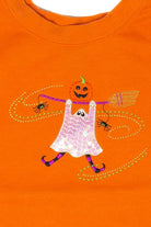 Ghost On Broom Halloween Sweater