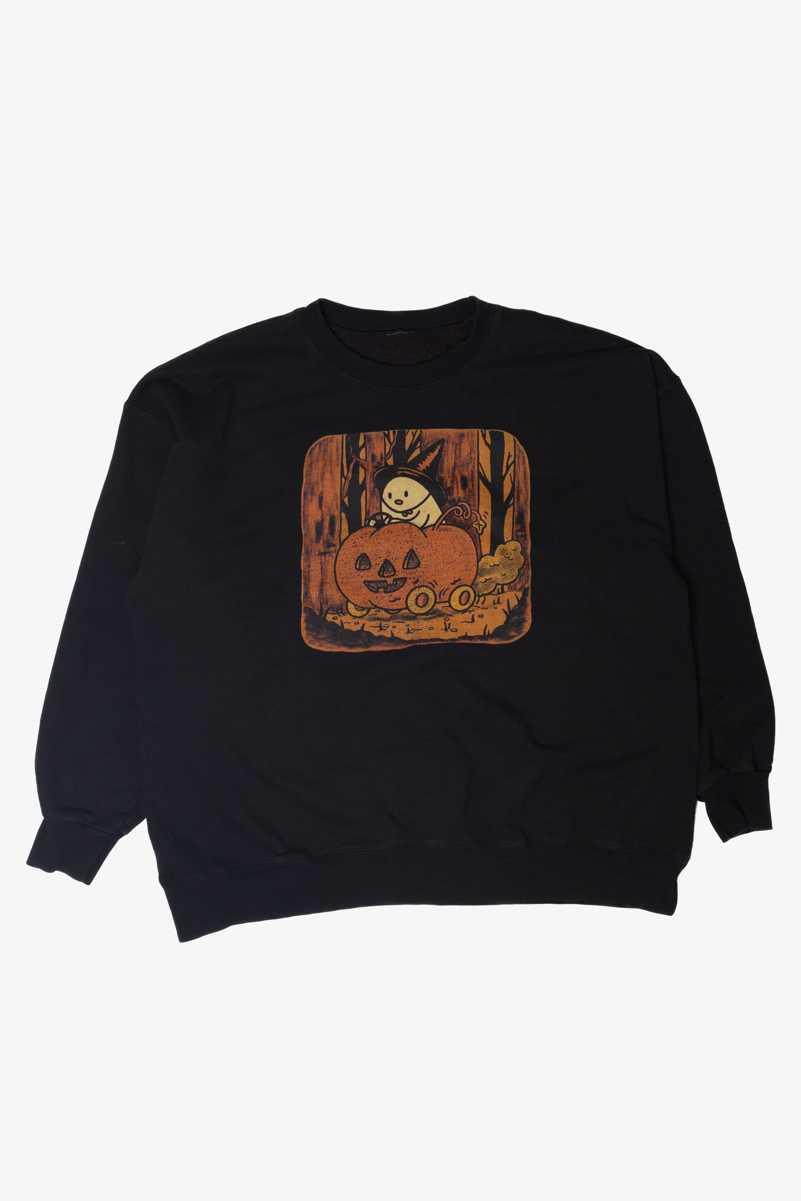 Ghost On Pumpkin Car Halloween Sweater