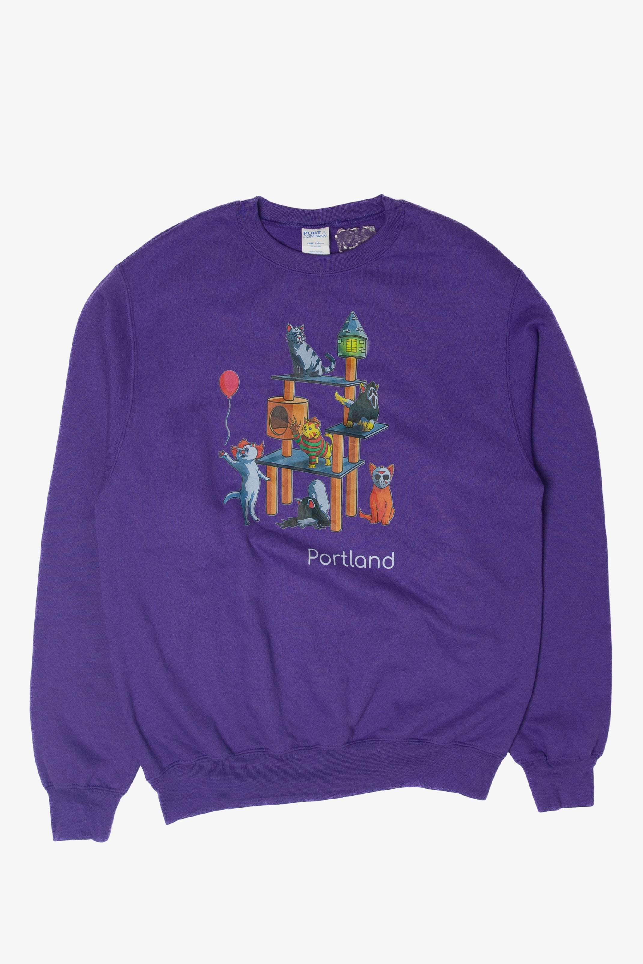 Cats As Horror Movie Icons Portland Halloween Sweater