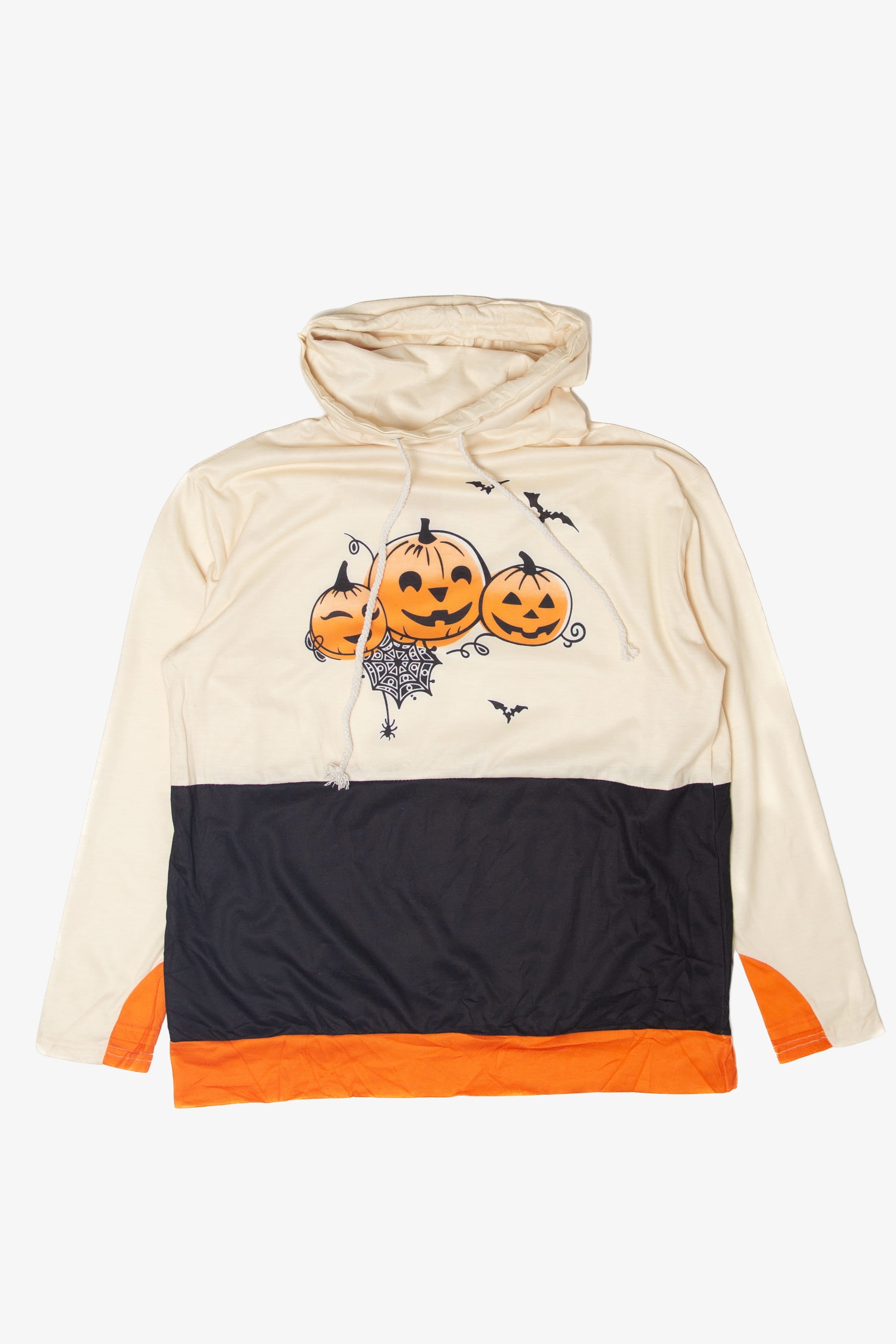 Color Block Pumpkins Halloween Sweater