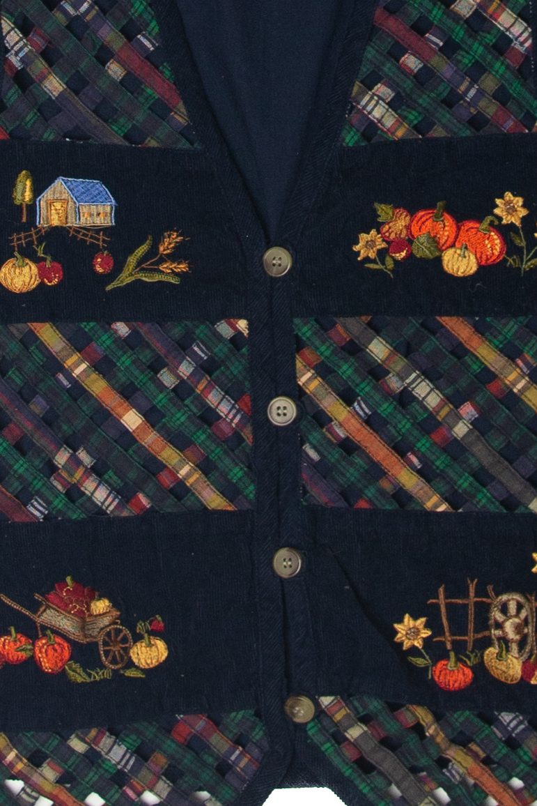 Vintage Casey & Max Autumn Harvest Vest (1990s)