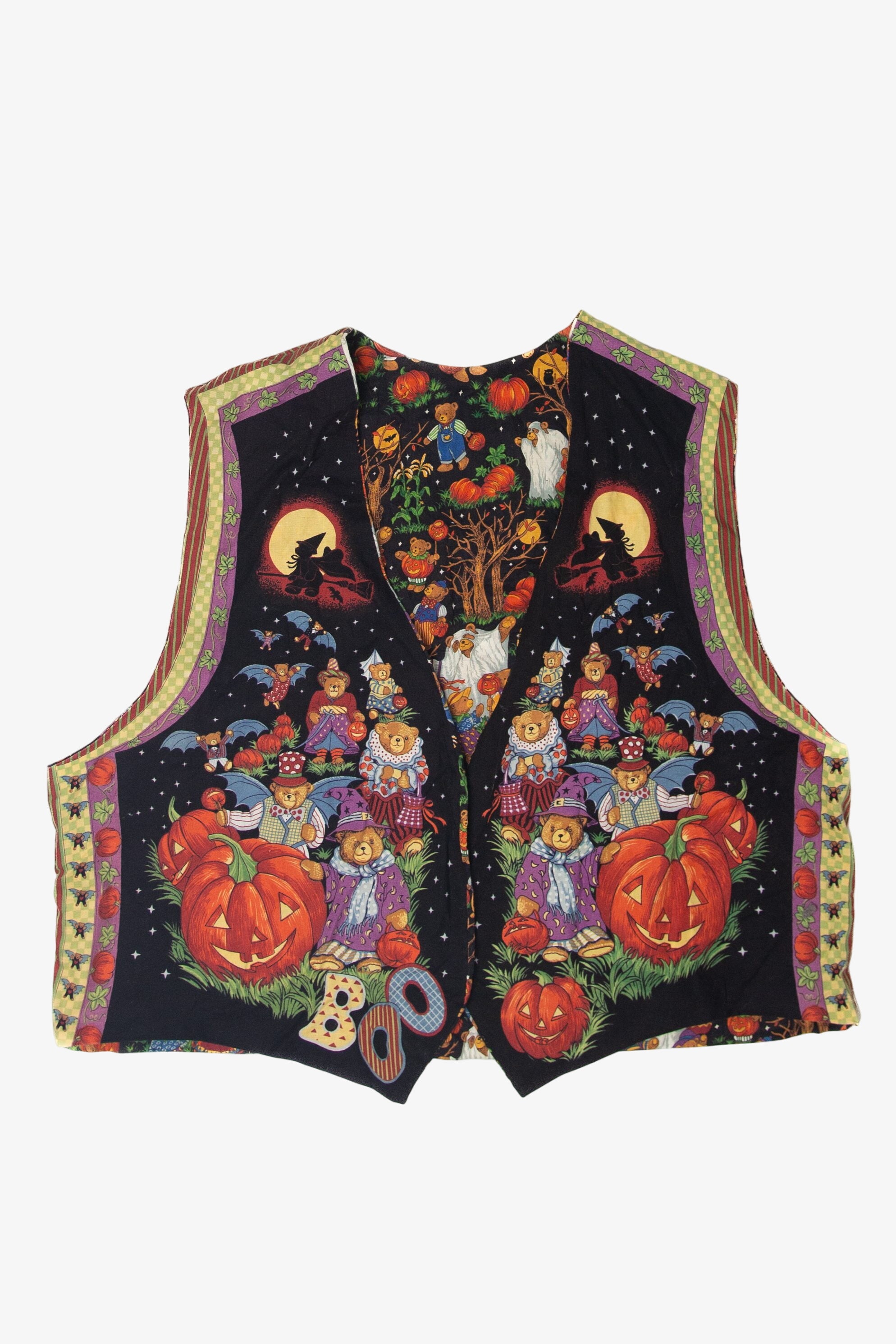 Vintage Bears In Costumes Halloween Sweater (1990s)
