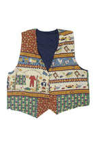 Vintage "A Woman's Work IS Never Done" Autumn Vest (1990s)