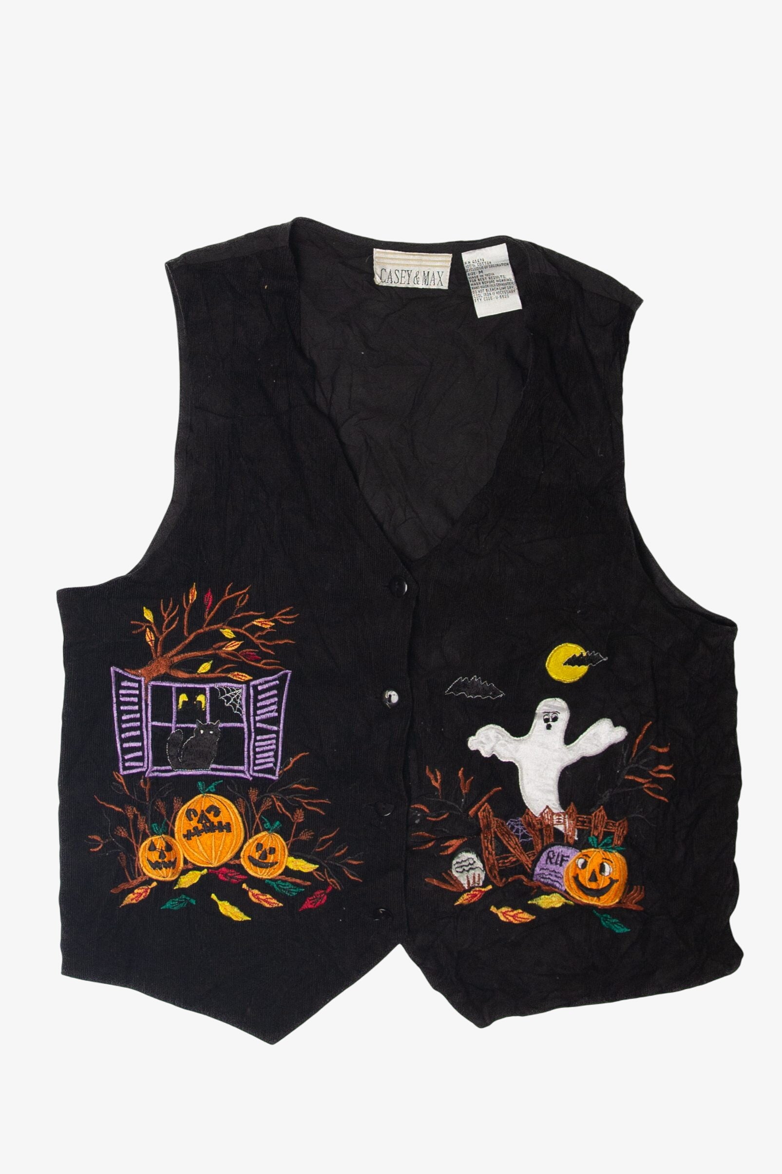 Vintage Casey & Max Halloween Vest (1990s)