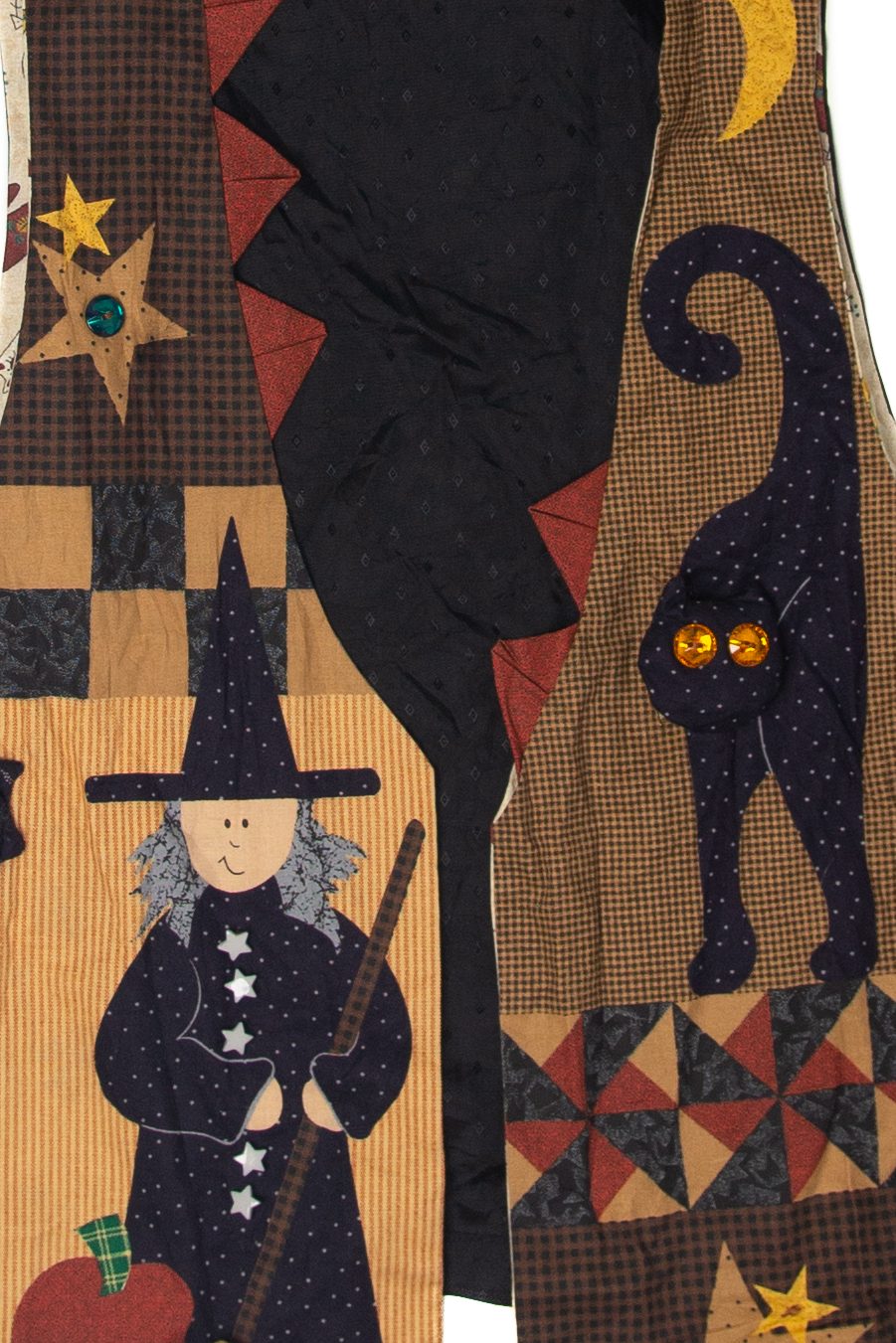 Vintage Quilted Patchwork Halloween Vest (1990s)