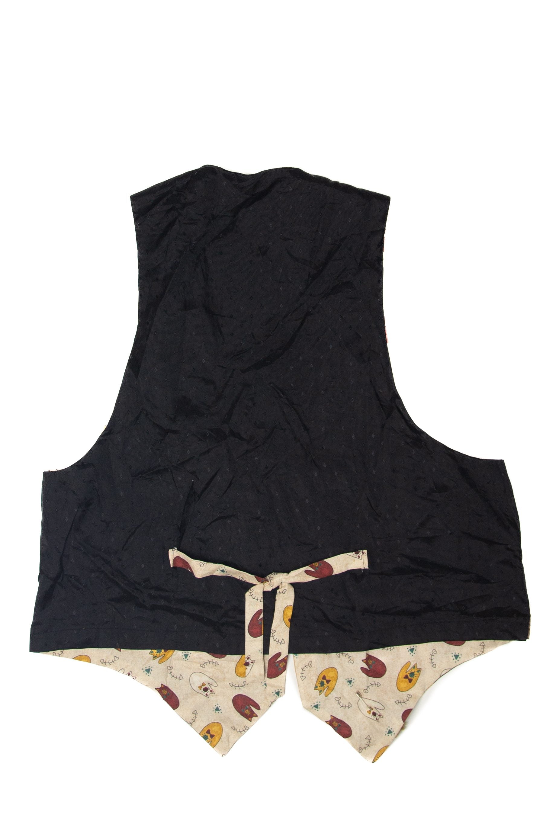 Vintage Quilted Patchwork Halloween Vest (1990s)