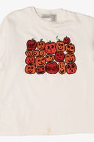 Vintage "Happy Halloween" Pumpkins Sweatshirt (1990s)