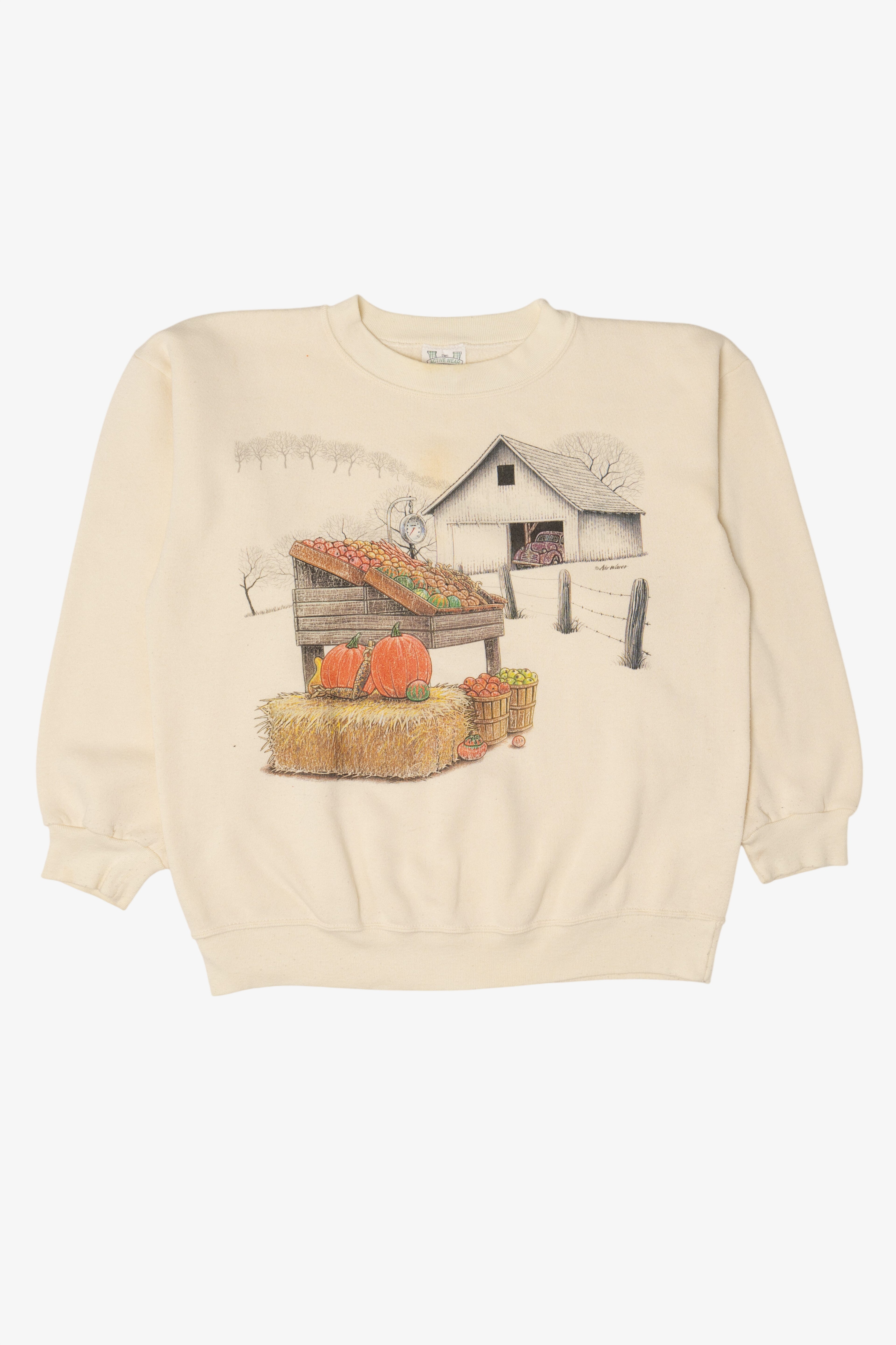 Vintage Farm Autumn Harvest Sweatshirt (1990s)