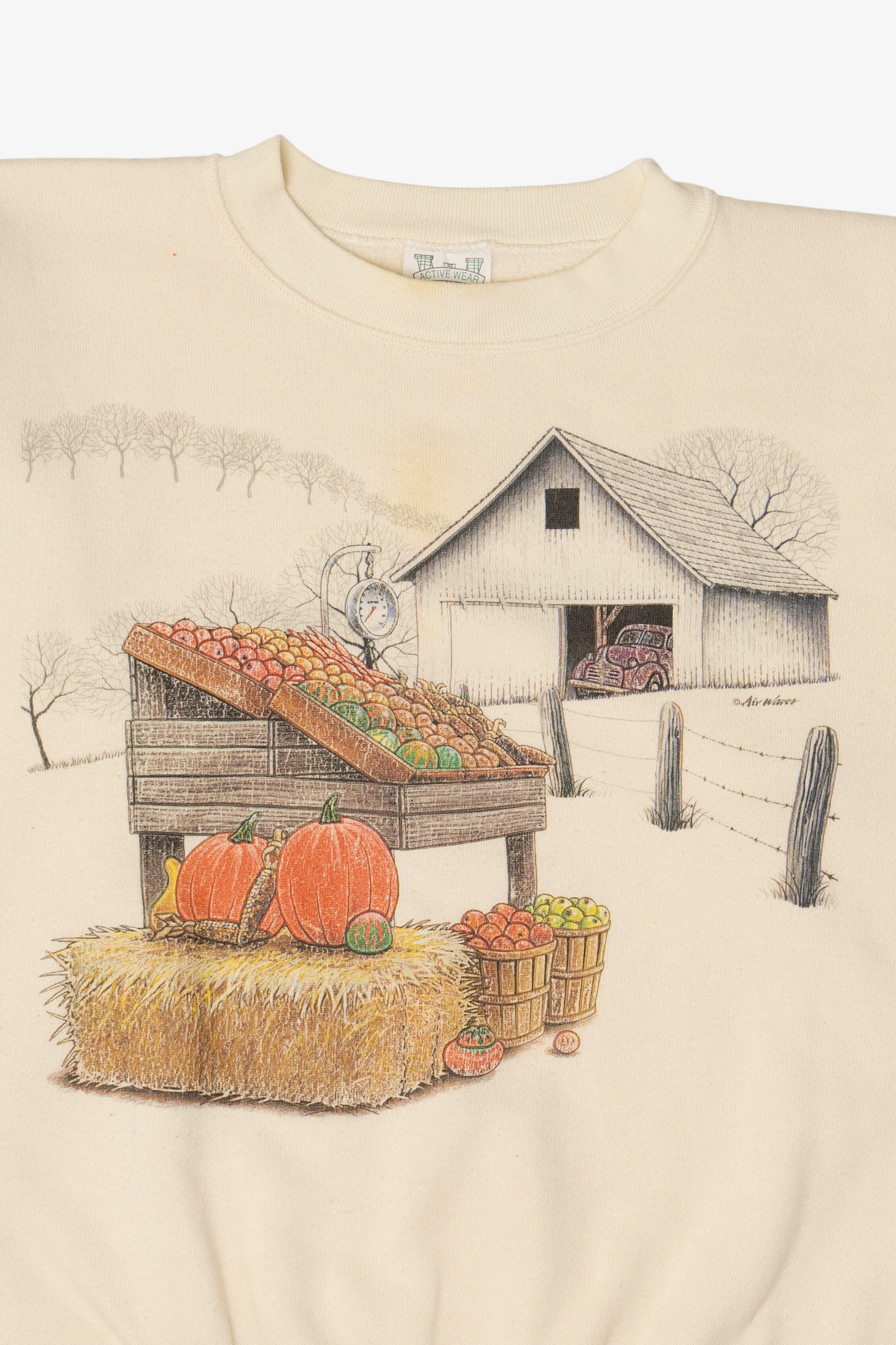 Vintage Farm Autumn Harvest Sweatshirt (1990s)