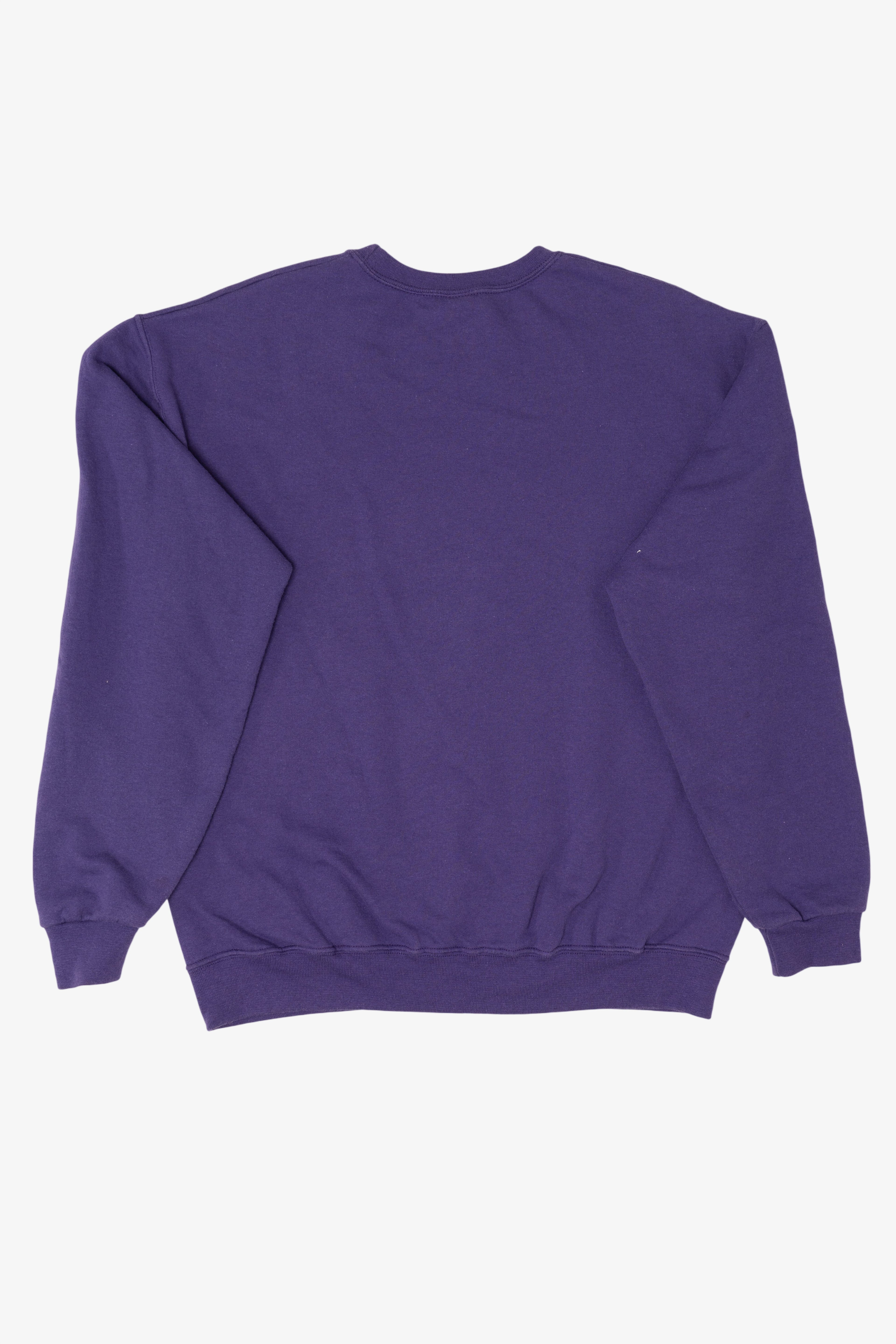 Purple Black Cat And Pumpkin Halloween Sweatshirt (2010s)