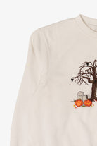 Vintage Haunted House And Pumpkin Field Halloween Sweatshirt (1990s)