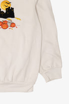 Vintage Haunted House And Pumpkin Field Halloween Sweatshirt (1990s)