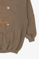 Vintage Chapel In Pumpkin Field Halloween Sweatshirt (1990s)