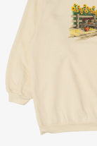 Vintage Farm Sunflower Field Autumn Harvest Haband Sweatshirt (1990s)