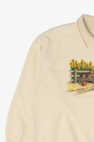 Vintage Farm Sunflower Field Autumn Harvest Haband Sweatshirt (1990s)