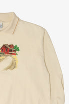 Vintage Farm Sunflower Field Autumn Harvest Haband Sweatshirt (1990s)