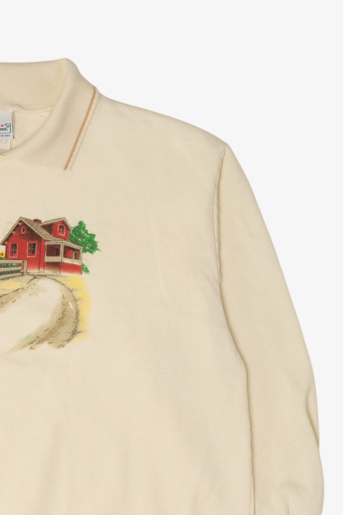 Vintage Farm Sunflower Field Autumn Harvest Haband Sweatshirt (1990s)