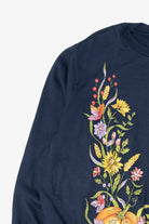 Vintage Navy Blue Blair Autumn Harvest Sweatshirt (1990s)