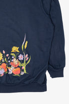 Vintage Navy Blue Blair Autumn Harvest Sweatshirt (1990s)