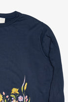 Vintage Navy Blue Blair Autumn Harvest Sweatshirt (1990s)