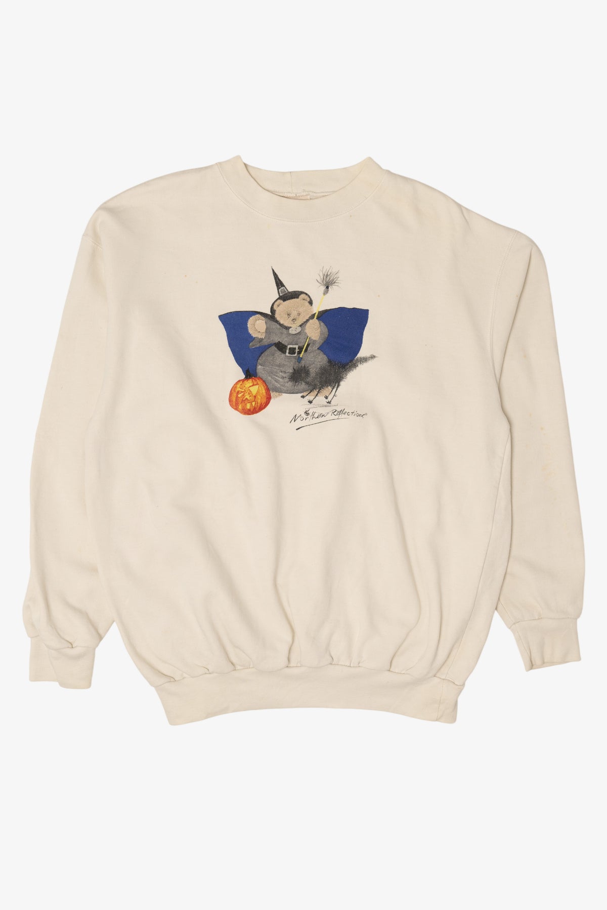 Vintage Teddy Bear Witch Halloween Sweatshirt (1990s)