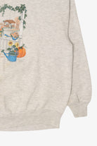 Vintage Light Gray Scarecrows Autumn Harvest Sweatshirt
