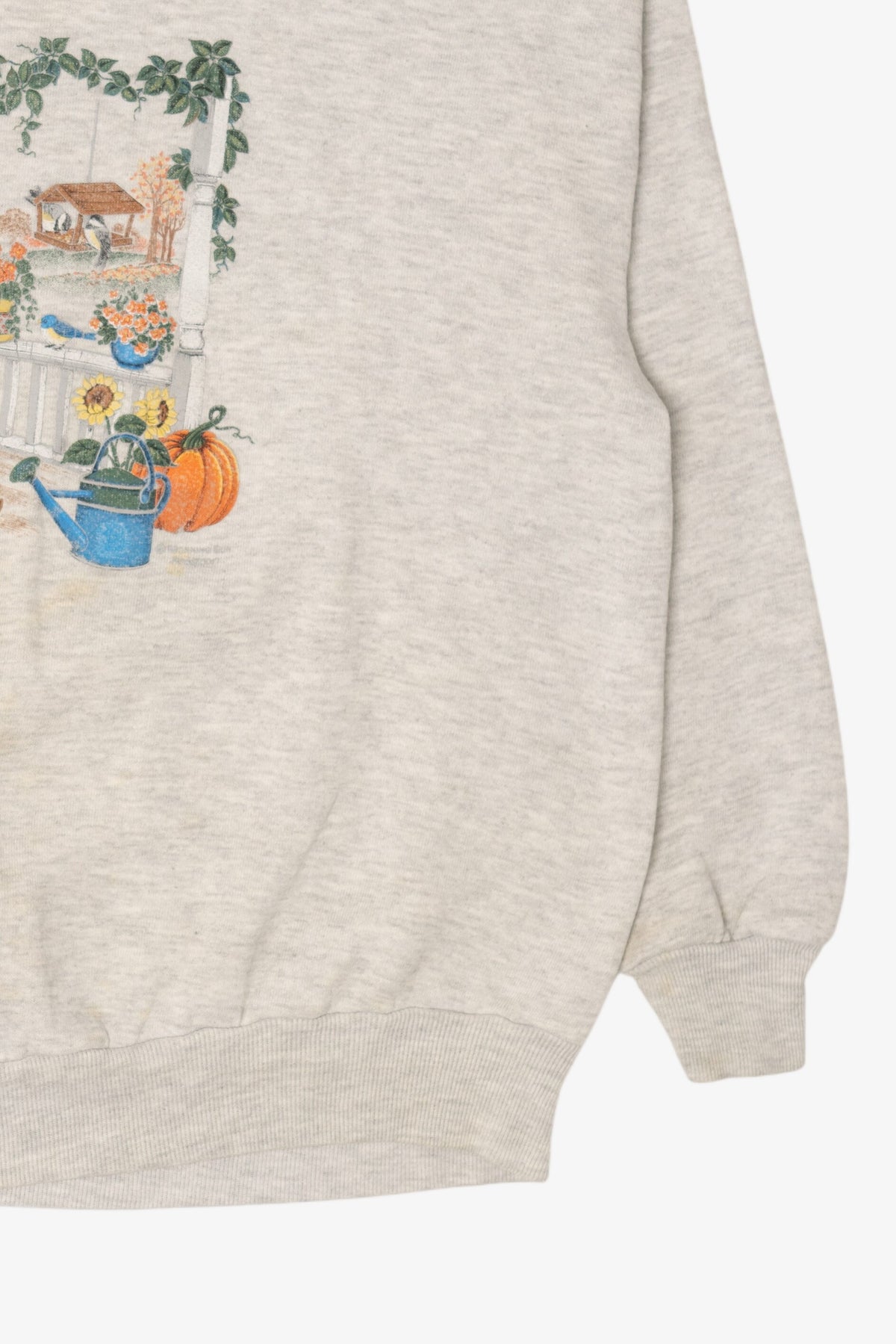 Vintage Light Gray Scarecrows Autumn Harvest Sweatshirt