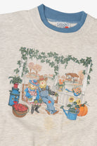 Vintage Light Gray Scarecrows Autumn Harvest Sweatshirt