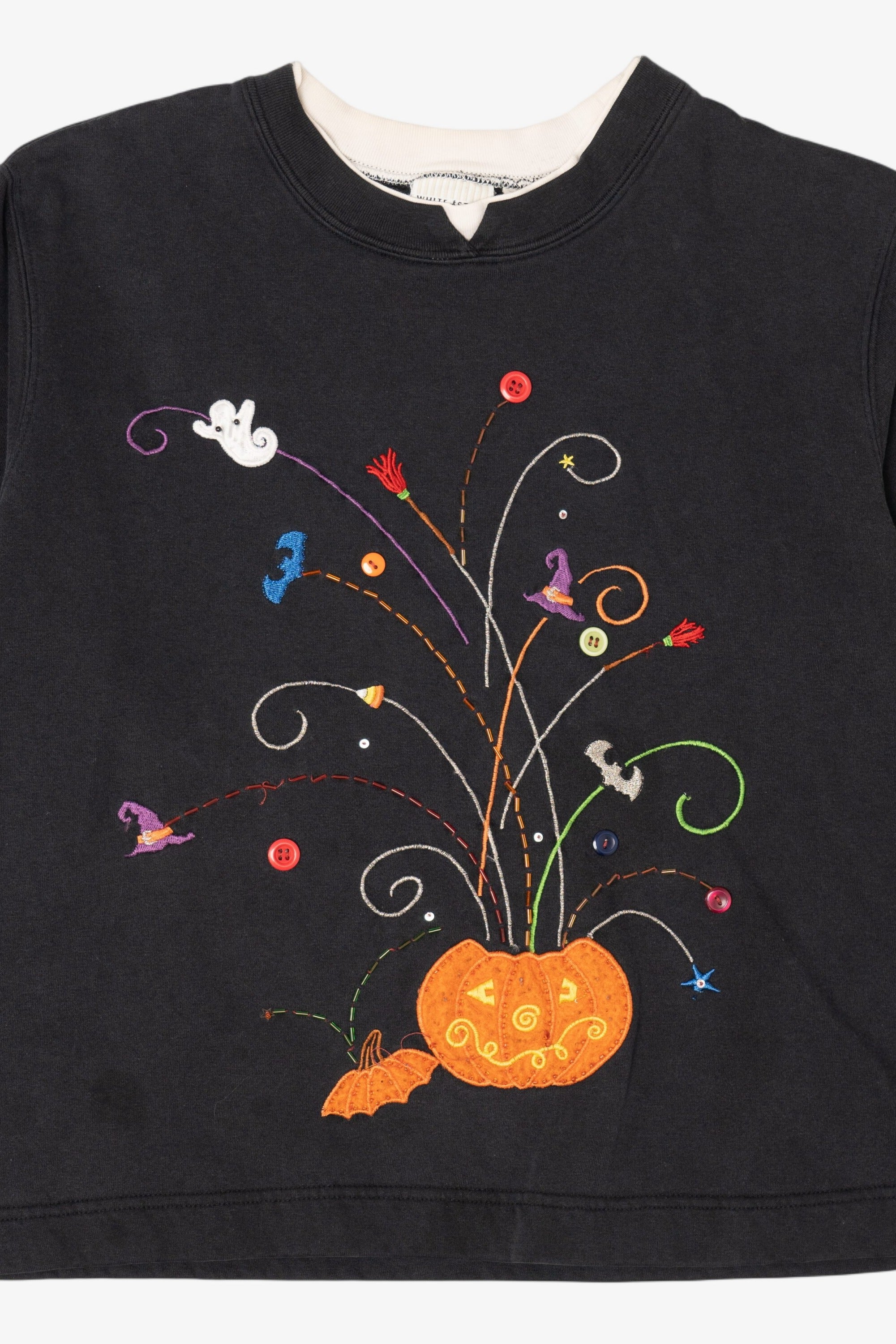Vintage Pumpkin Fireworks White Stag Sweatshirt (2000s)