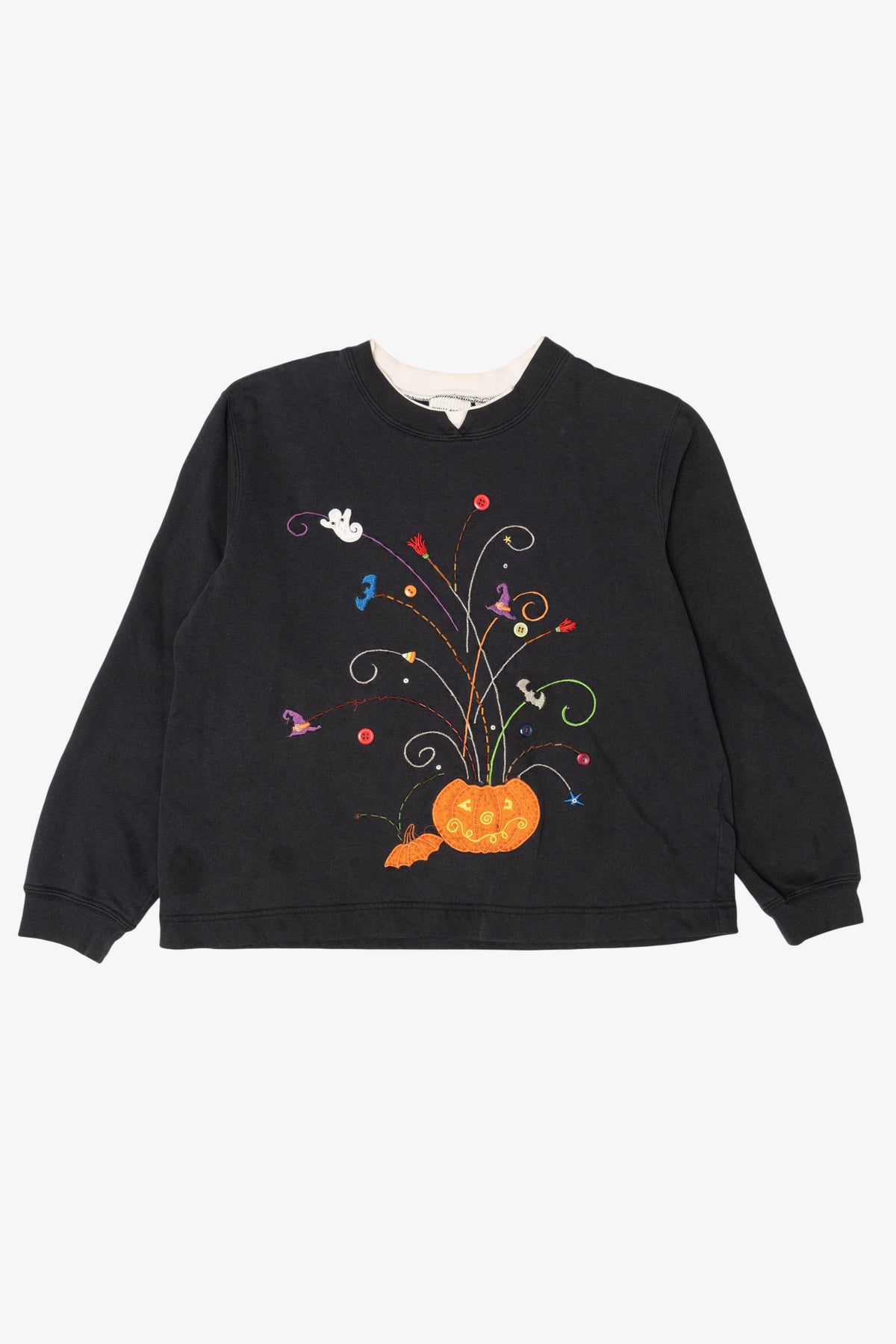 Vintage Pumpkin Fireworks White Stag Sweatshirt (2000s)