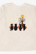 Vintage Black Cats In Pumpkin Field Halloween Sweatshirt (1990s)