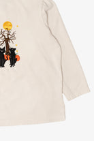 Vintage Black Cats In Pumpkin Field Halloween Sweatshirt (1990s)