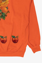 Vintage Orange Pumpkins Halloween Raglan Sweatshirt (1990s)