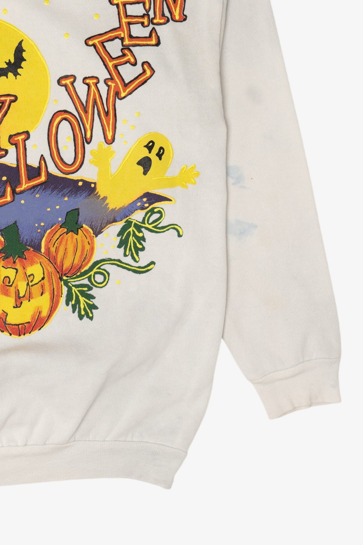 Vintage "Happy Halloween" Ghosts In Pumpkin Field Sweatshirt (1990s)