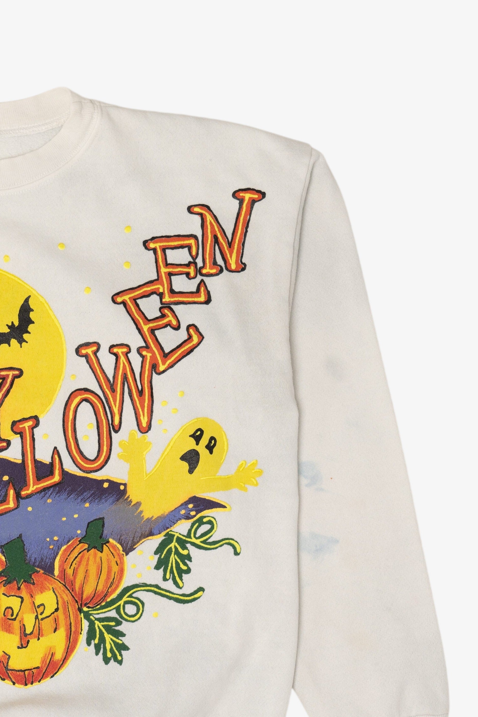 Vintage "Happy Halloween" Ghosts In Pumpkin Field Sweatshirt (1990s)