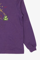Vintage Purple Witch Casting Spell Halloween Sweatshirt (2000s)